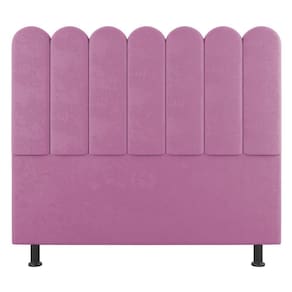 Cabeceira Cama Box Casal Queen Size Lana 160cm Suede Rosa - Abmaza