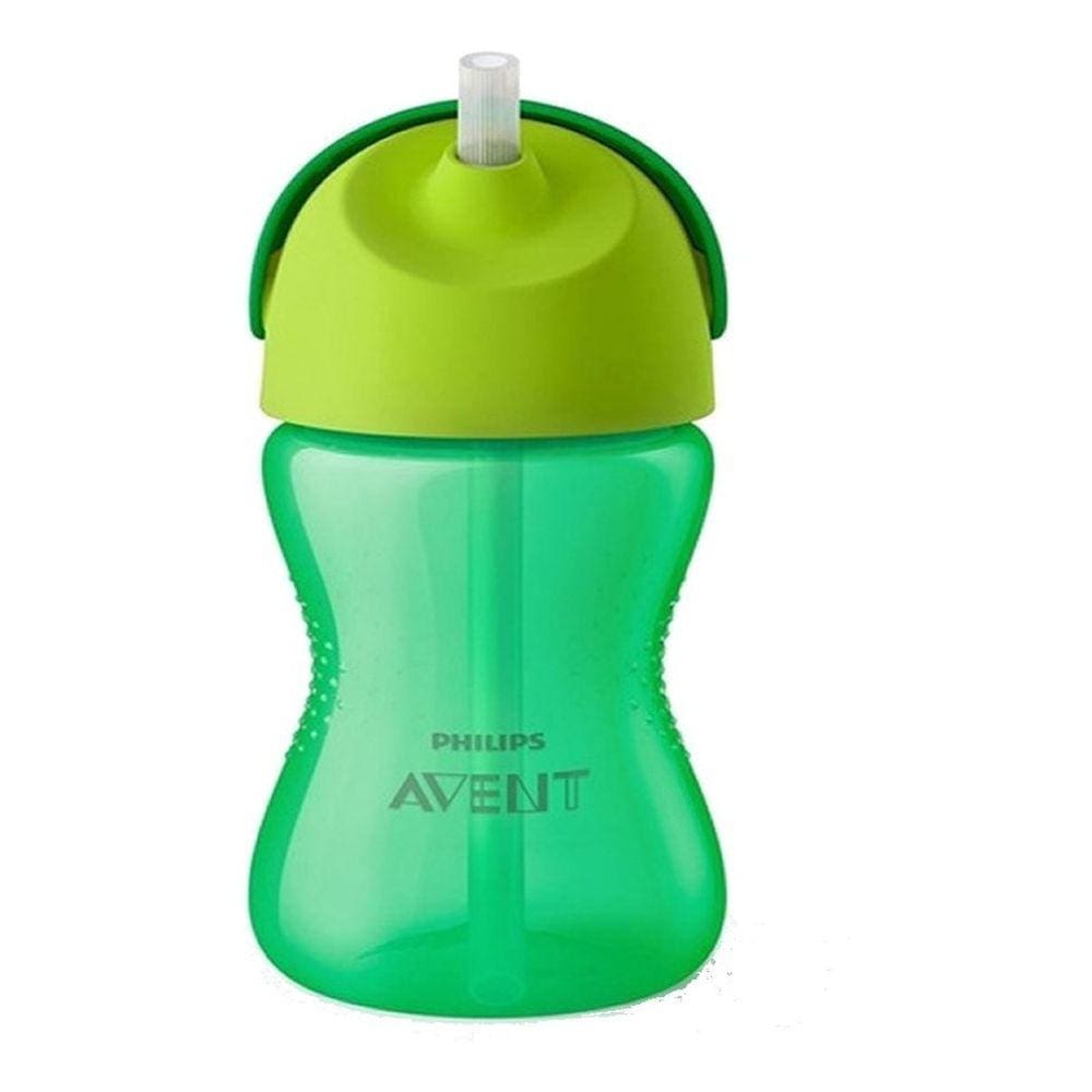Copo Infantil Com Canudo 300ml Verde Philips Avent Scf798