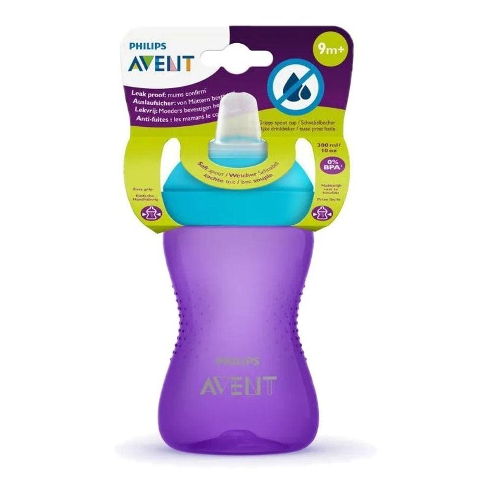 Copo De Transição Roxo Com Bico De Silicone 300ml Scf 802/02