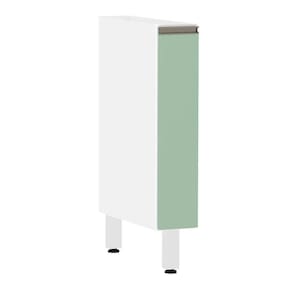 Balcão De Cozinha S/ Tampo 15cm 1 Porta Pérola Branco Polar