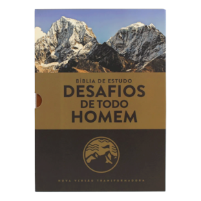 Biblia Desafios De Todo Homem Marrom Luxo - NVT
