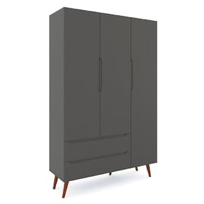 Guarda Roupa Retrô 3 Portas Smart Fiorello Cor Branco