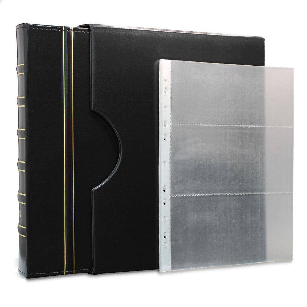 Álbum de Luxo Preto 40 Folhas PP para 120 Cédulas 3BZN G
