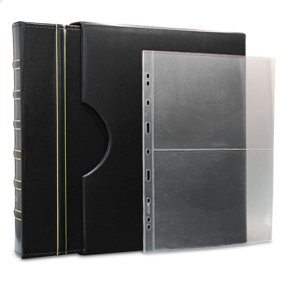 Álbum de Luxo Preto 50 Folhas para 100 Cédulas 3BZN G