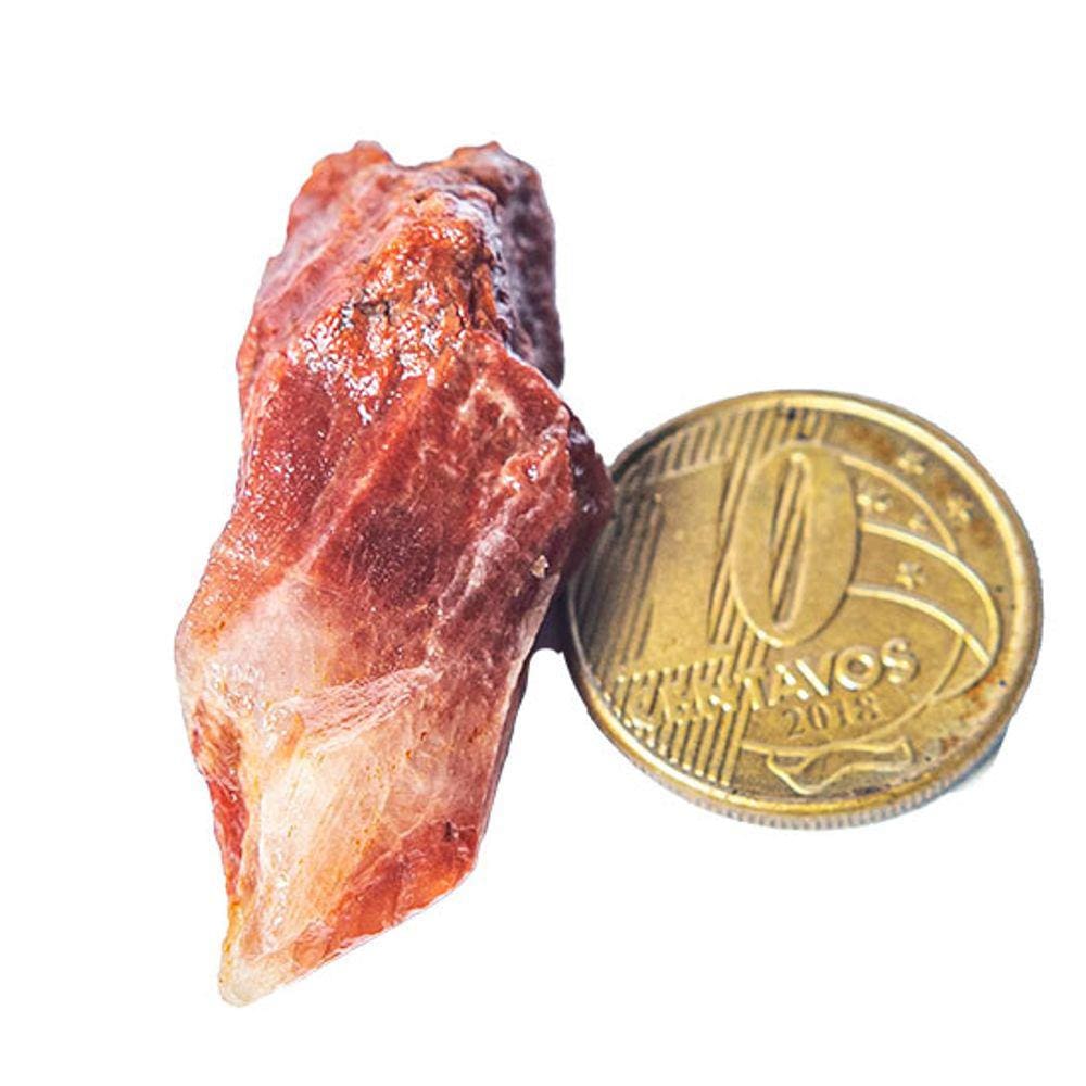 Cristal Quartzo Tangerina Bruto Natural Grande Fino Classe B