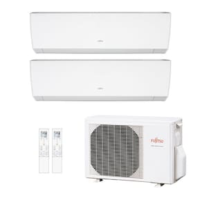 Ar-Condicionado Multi Split Inverter Fujitsu 14.000 (2x Evap HW 9.000) Quente/Frio 220V