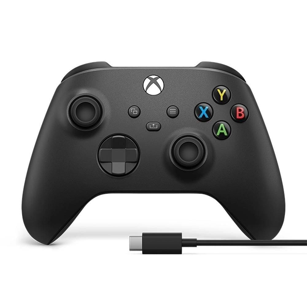 Controle Sem Fio Xbox Series Cabo Usb-C Para PC - Preto