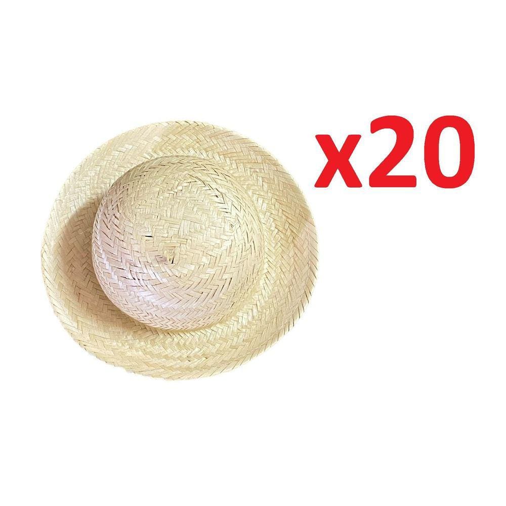 20 Un Mini Chapéu Palha Decoração Festa Junina 25,5Cm