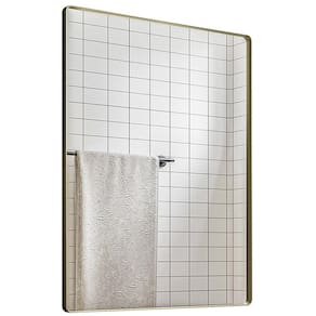 Espelho Decorativo Skkar Retang 92x62 Moldura 25 cm Dourado Dhom