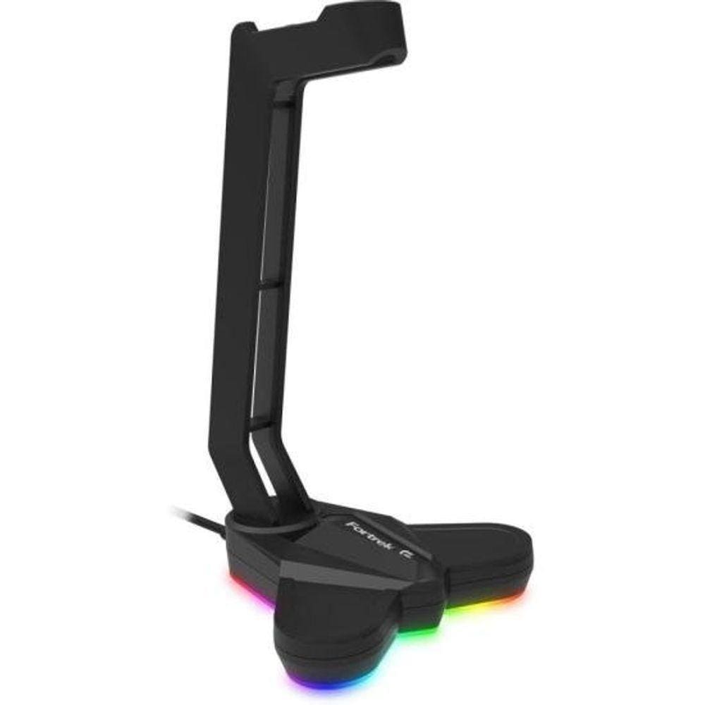 Suporte Para Headset Fortrek Vickers Rgb Preto