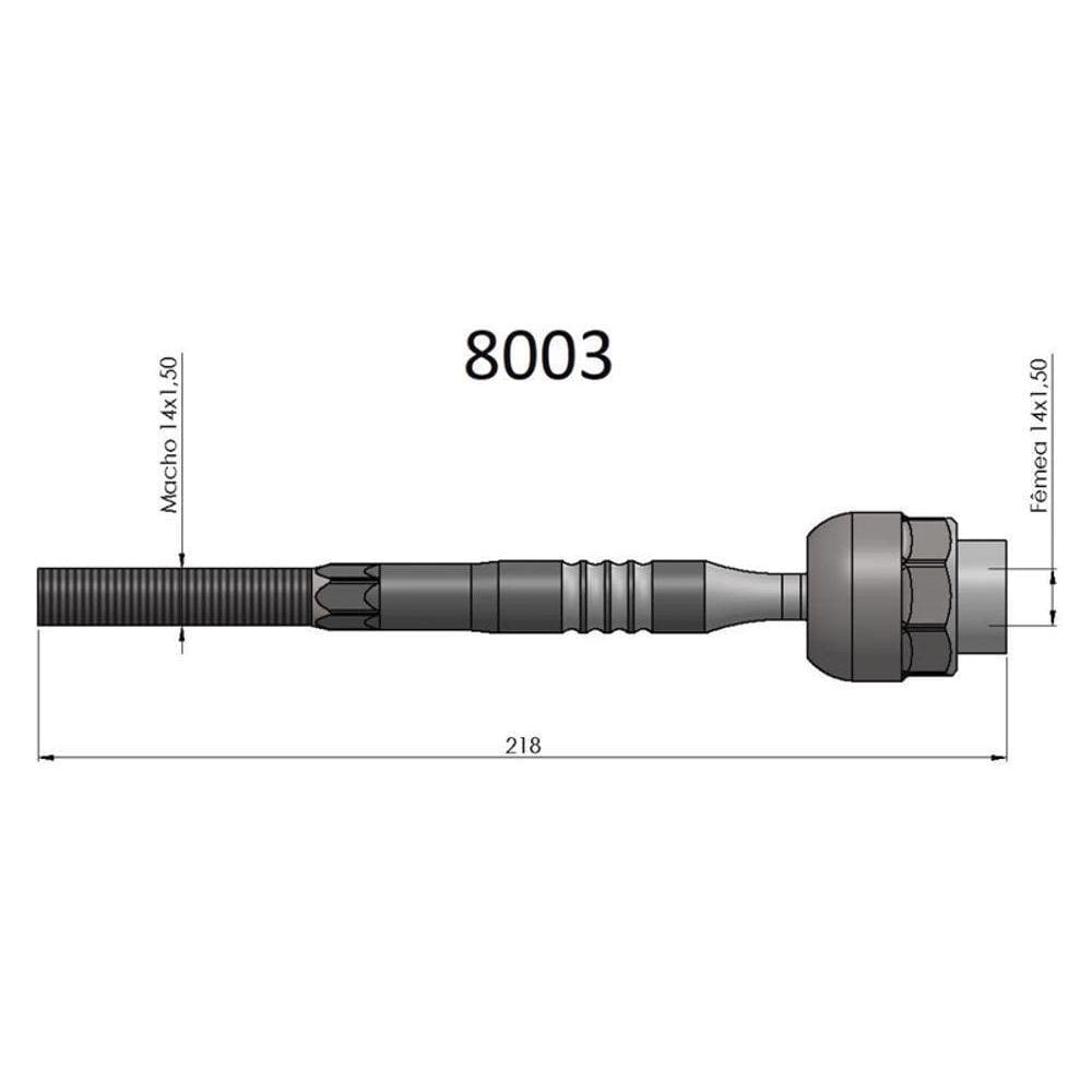 Barra Axial Uno Premio Elba Fiorino 91 92 93 94 95 96