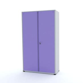 Armário De Aço 2 Portas 200X118x40 Pandin Ap403sl - Cinza/Lilás