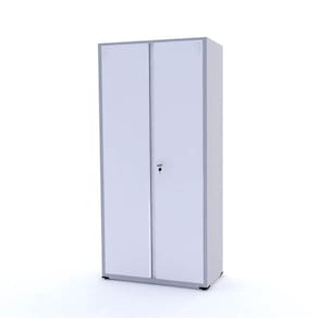Armário De Aço 2 Portas 162X75x40 Pandin Ap408sl - Cinza/Branco