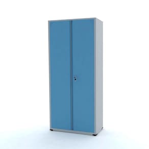Armário De Aço 2 Portas 162X75x40 Pandin Ap408sl - Cinza/Azul Dalí
