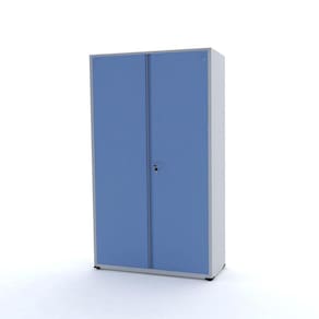 Armário De Aço 2 Portas 200X118x40 Pandin Ap403sl - Cinza/Azul Dalí