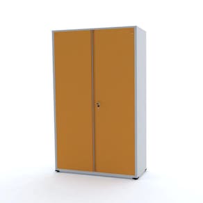 Armário De Aço 2 Portas 200X118x40 Pandin Ap403sl - Cinza/Laranja
