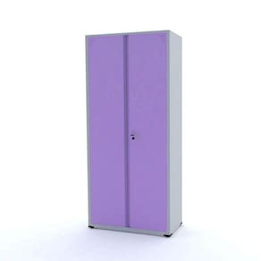 Armário De Aço 2 Portas 162X75x40 Pandin Ap408sl - Cinza/Lilás