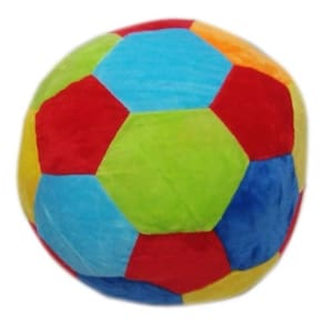 Bola De Pelúcia Grande Colorida Infantil Com Guizo Infantil Fizzy