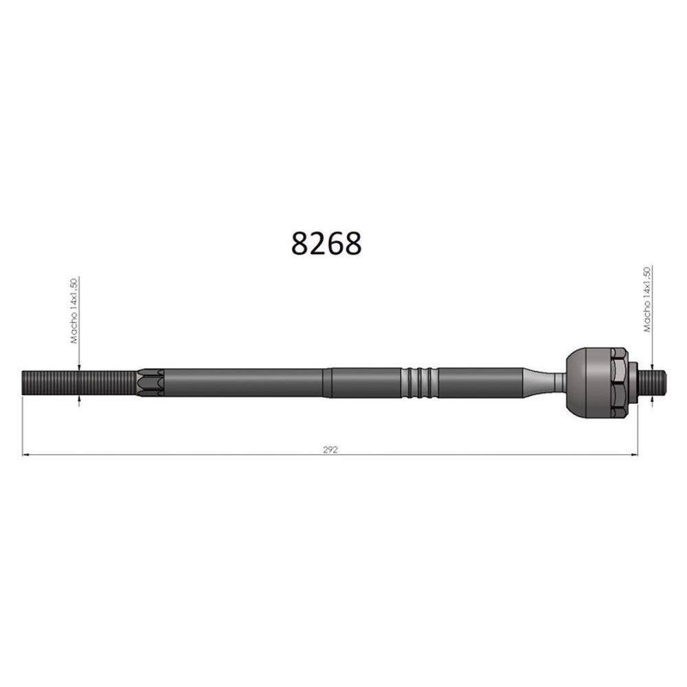 Barra Axial Doblo Bortec