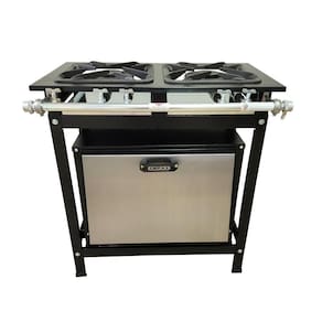 Fogão 2 Bocas Duplas Cefaz com Forno Linha Gold Baixa Pressão CFZG-117