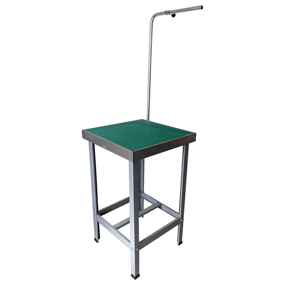 Mesa de Banho e Tosa Inox AlcaPet 60X55cm Verde APIS-12P