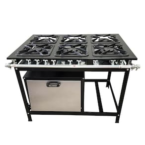 Fogão 6 Bocas Cefaz com Forno Linha Gold Baixa Pressão CFZG-135