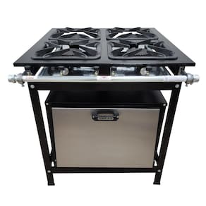 Fogão 4 Bocas Simples Cefaz com Forno Linha Gold Alta Pressão CFZG-128
