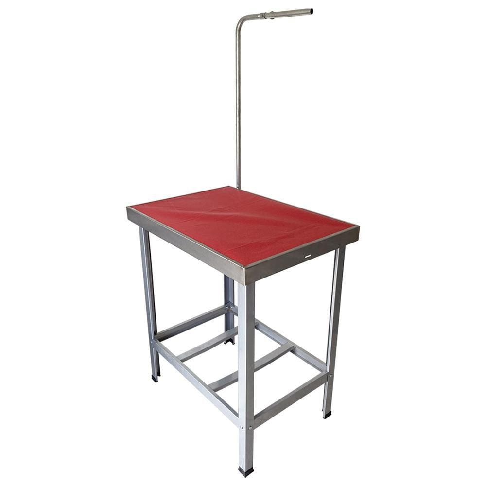 Mesa de Banho e Tosa Inox AlcaPet 110X55cm Vermelho APIS-17P