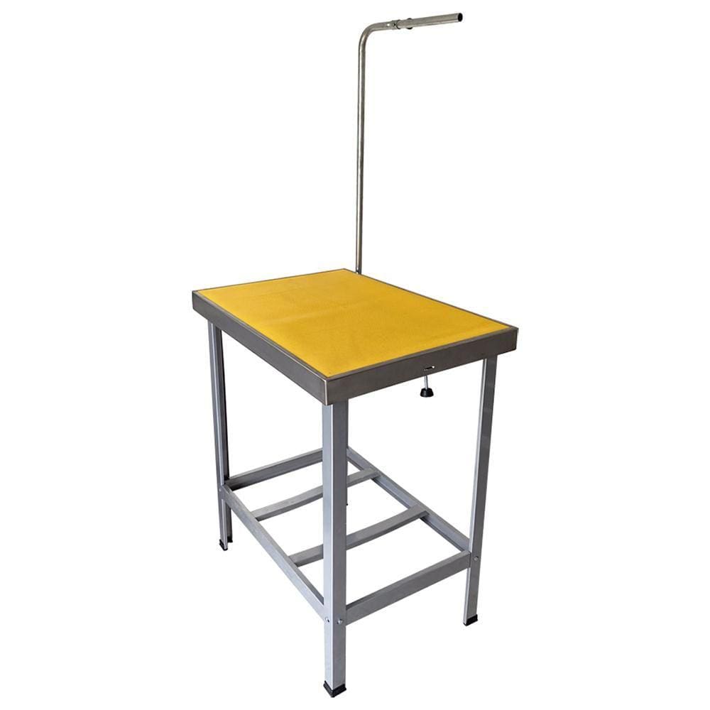 Mesa de Banho e Tosa Inox AlcaPet 110X55cm Amarelo APIS-17P