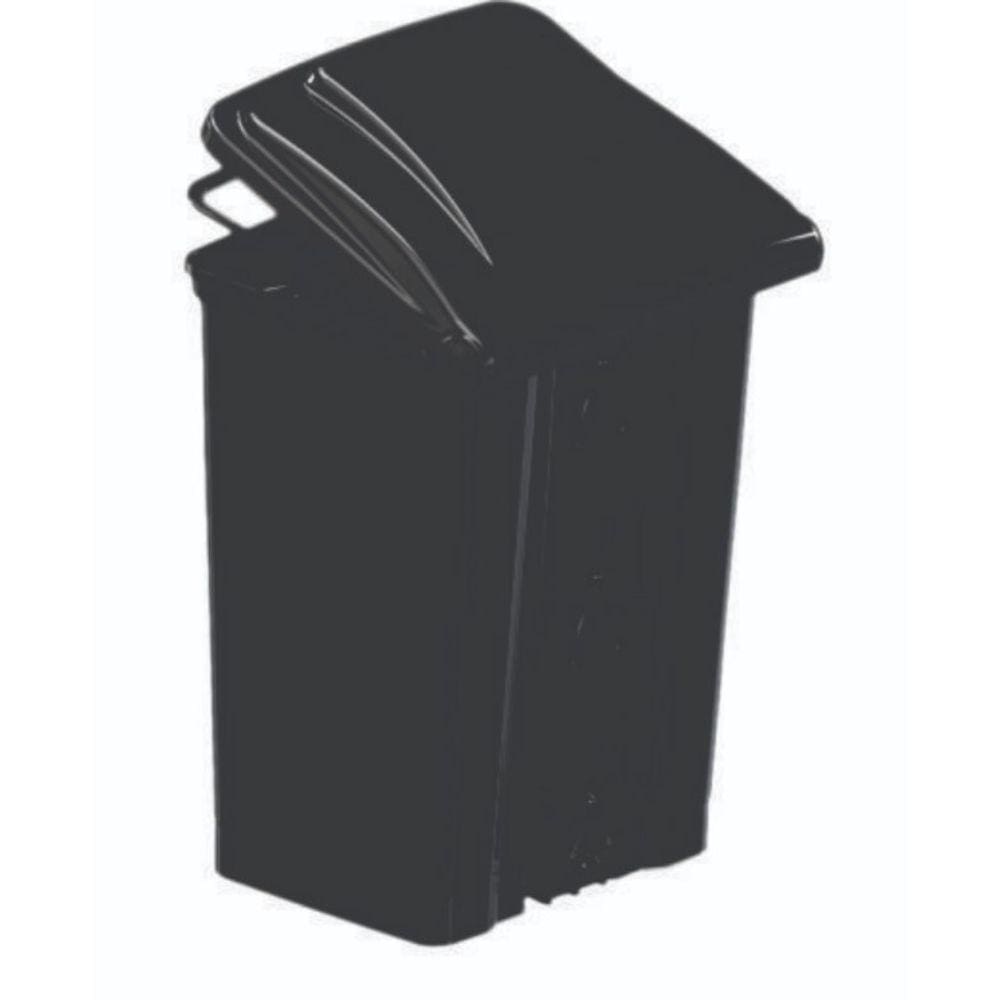 Lixeira Com Pedal Polipropileno Preta - 50 Litros