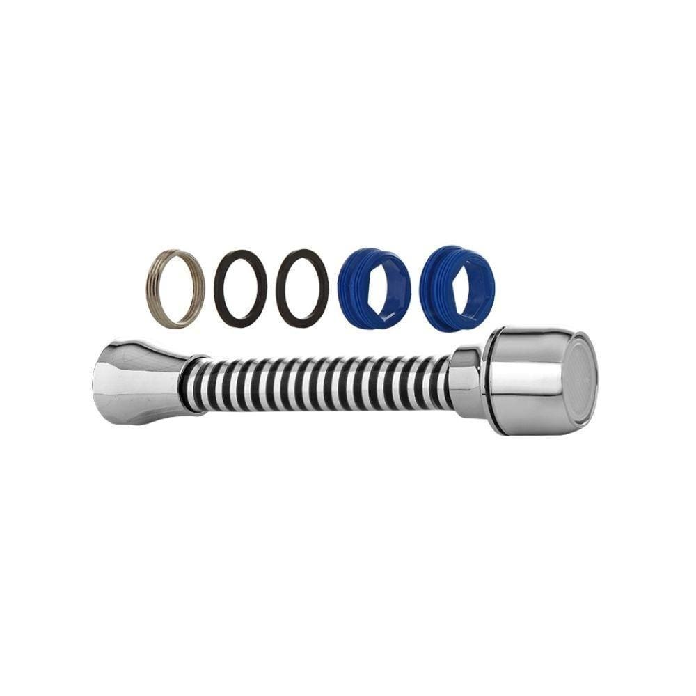 Extensor ABS Cromado Para Torneira Com Rosca Blukit 90mm