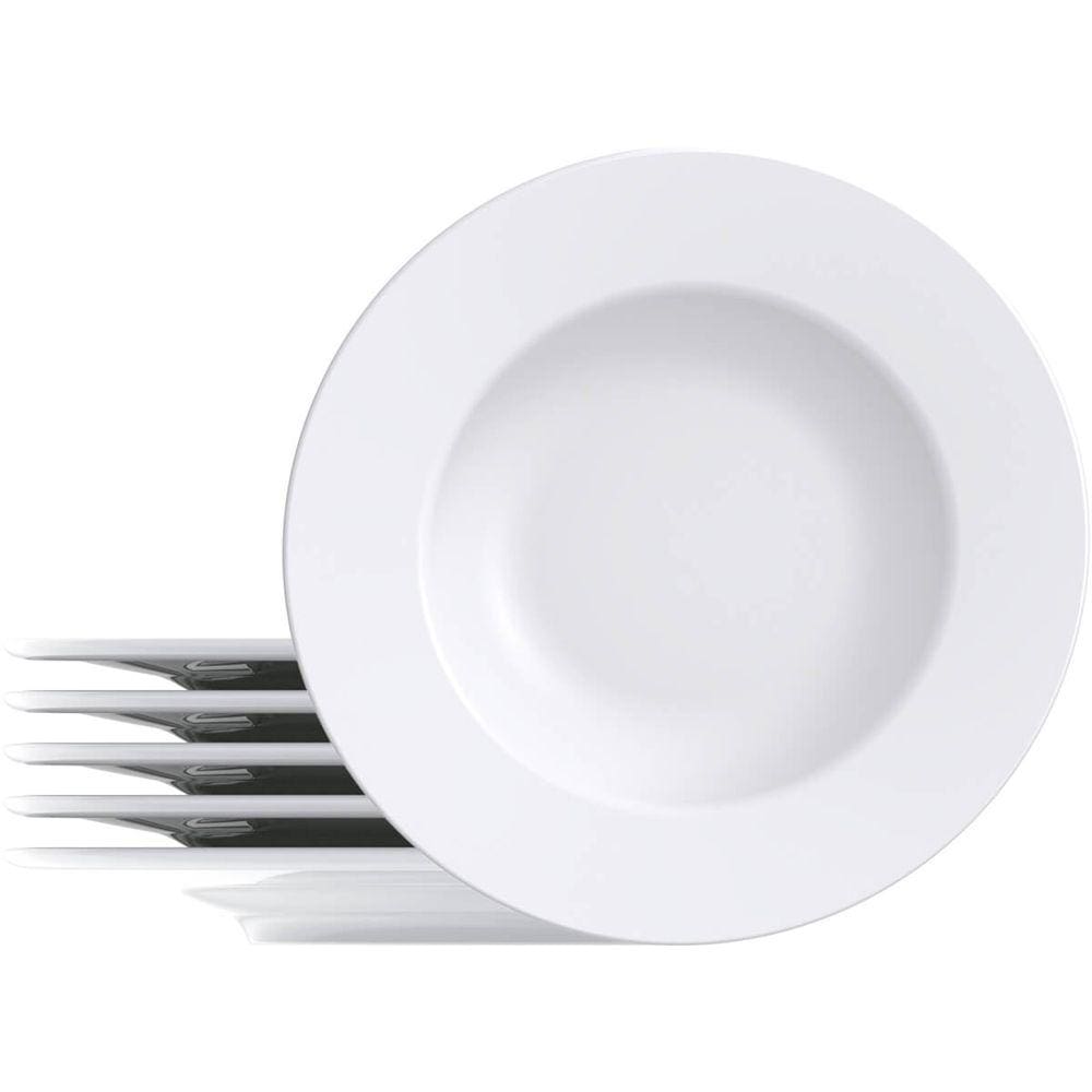 Jogo de Pratos Tramontina Porcelana 6 Peças Raso Maria Augusta 27cm Mesa Posta