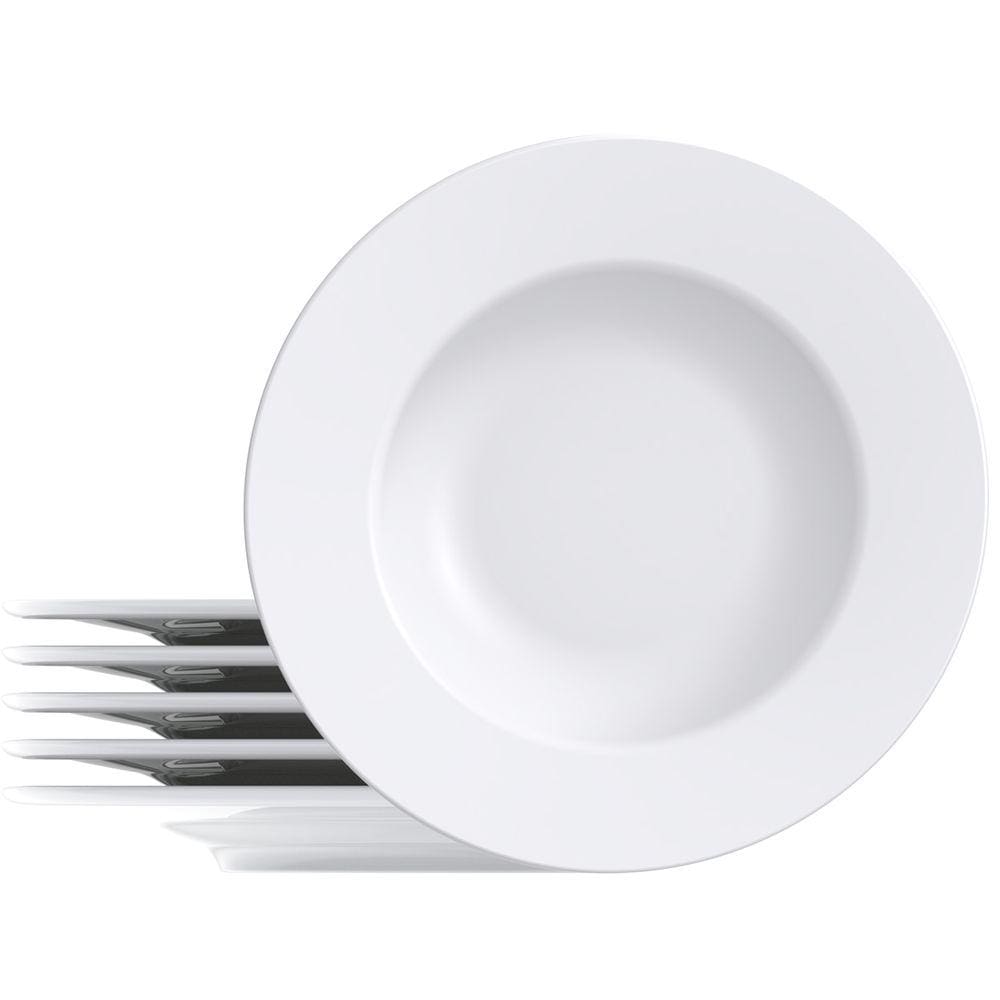 Jogo de Pratos Tramontina Porcelana 6 Peças Raso Maria Augusta 28cm Mesa Posta