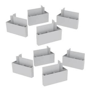 Kit Pé Plástico 4Dir-4Esq (8 Und) Branco Pé U 50 x 40 x 100 - Henn