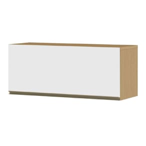 Armário Aéreo Geladeira de Cozinha e Lavanderia Módulo Suspenso 0,69m Clara Atacama / Off White Aramóveis