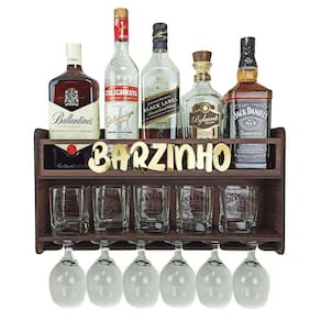 Barzinho Parede Aparador Bebidas Sala Tema Barzinho 49X26