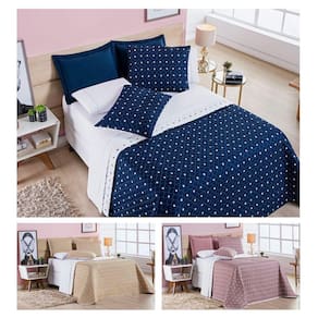 Roupa Cama Infantil Bordado Colcha Solteiro Masculina E