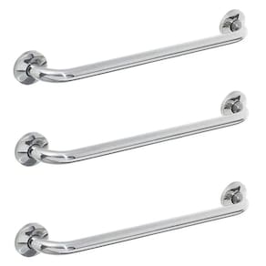 Barra Alça De Apoio 80cm Kit 3 Uni Casa Banheiro Corrimao Box Escada Suporte Idoso Gestante Criança