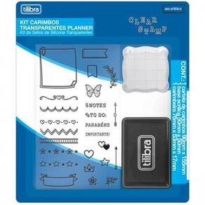 Kit Carimbos Transparentes Planner - Tilibra