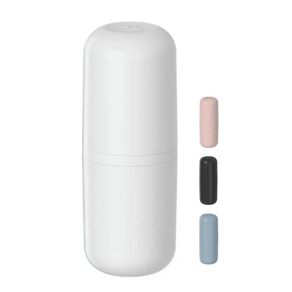 Suporte Porta Escova Dente Organizador Banheiro Ou - Branco