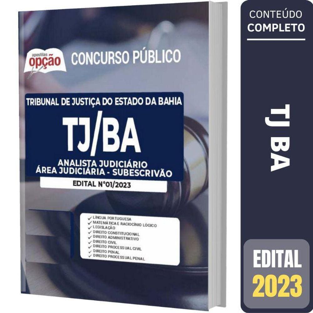 Apostila Concurso Tj Ba - Subescrivão