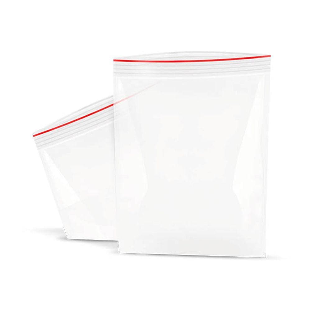 Saco Ziplock Hermético Nº 9 20x28cm - Kit 100 Unidades