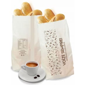 SACO KRAFT BRANCO 2kg Volte Sempre 13x33cm C/ 500un
