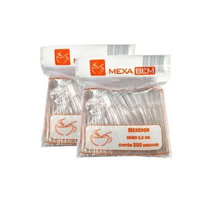 Pazinha Mexedor De Café 9Cm C 500 Uni Kit 2