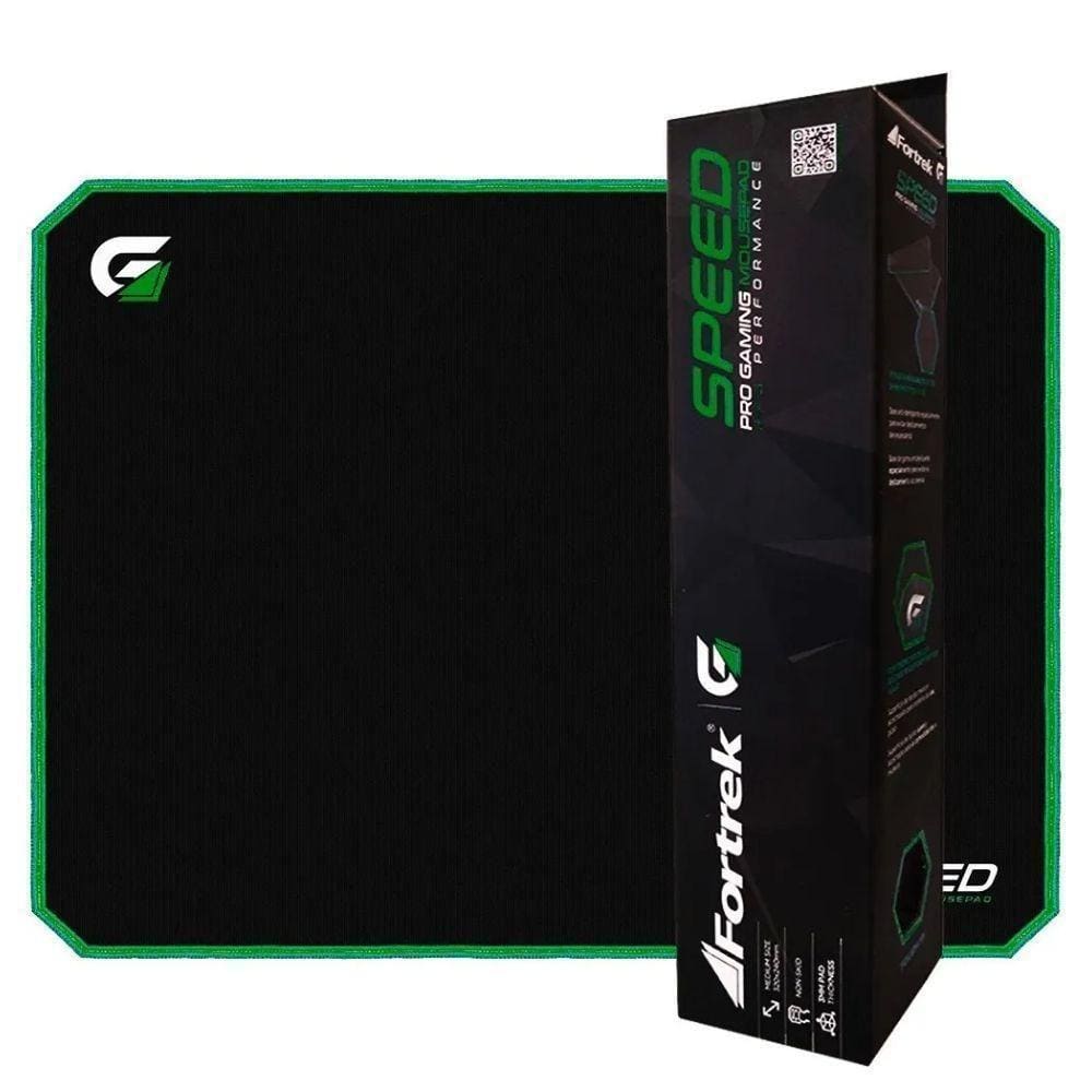 Mouse Pad Gamer Speed Fortrek Modelo Mpg101 (32X24Cm) - Médio - Verde