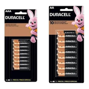 Kit Pilha Duracell Alcalina Cartela Aa 16 + Aaa 16 Alcalina