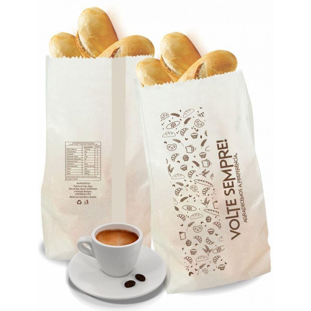 SACO KRAFT 4kg C/ 500UN Volte Sempre 18x37cm