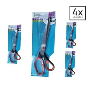 Tesoura De Costura Tecido Multiuso Inox Grande 26Cm 4X Pcs