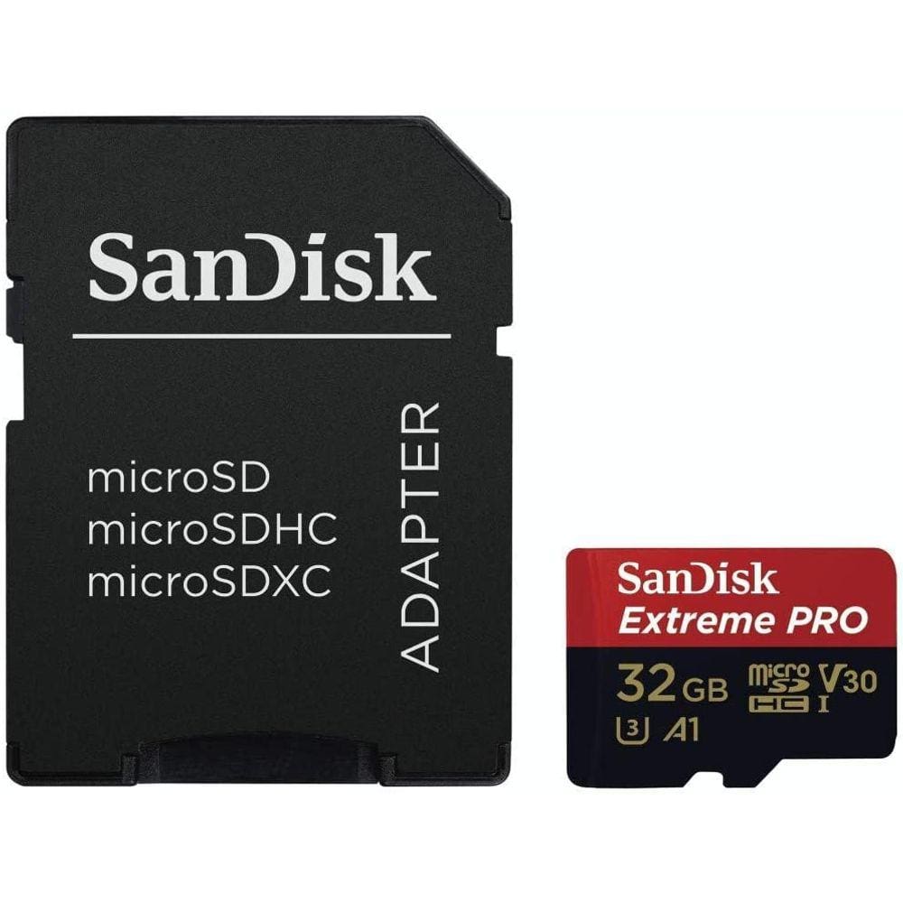 Cartão microSDHC Sandisk UHS-I Extreme PRO 32GB - 100MB/s (com adaptador SD)