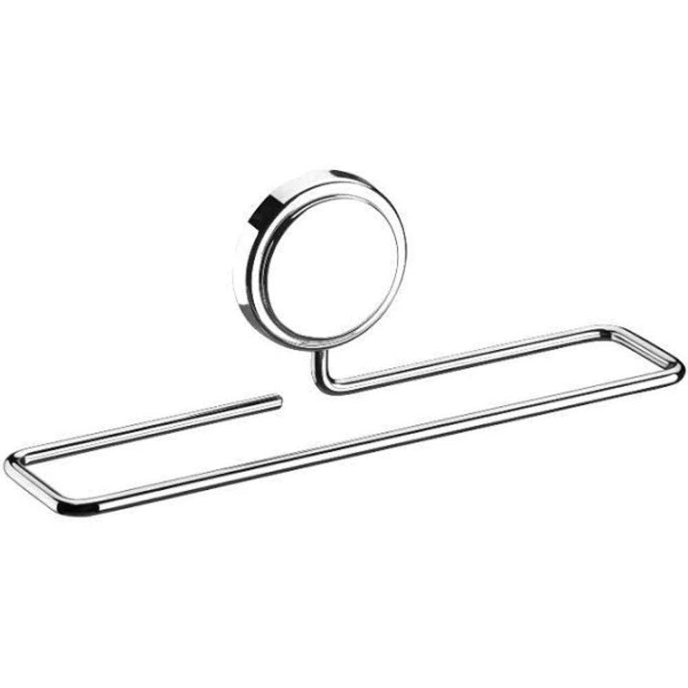 Toalheiro Lavabo Porta Toalha Rosto 25CM C/ Adesivo Cromado